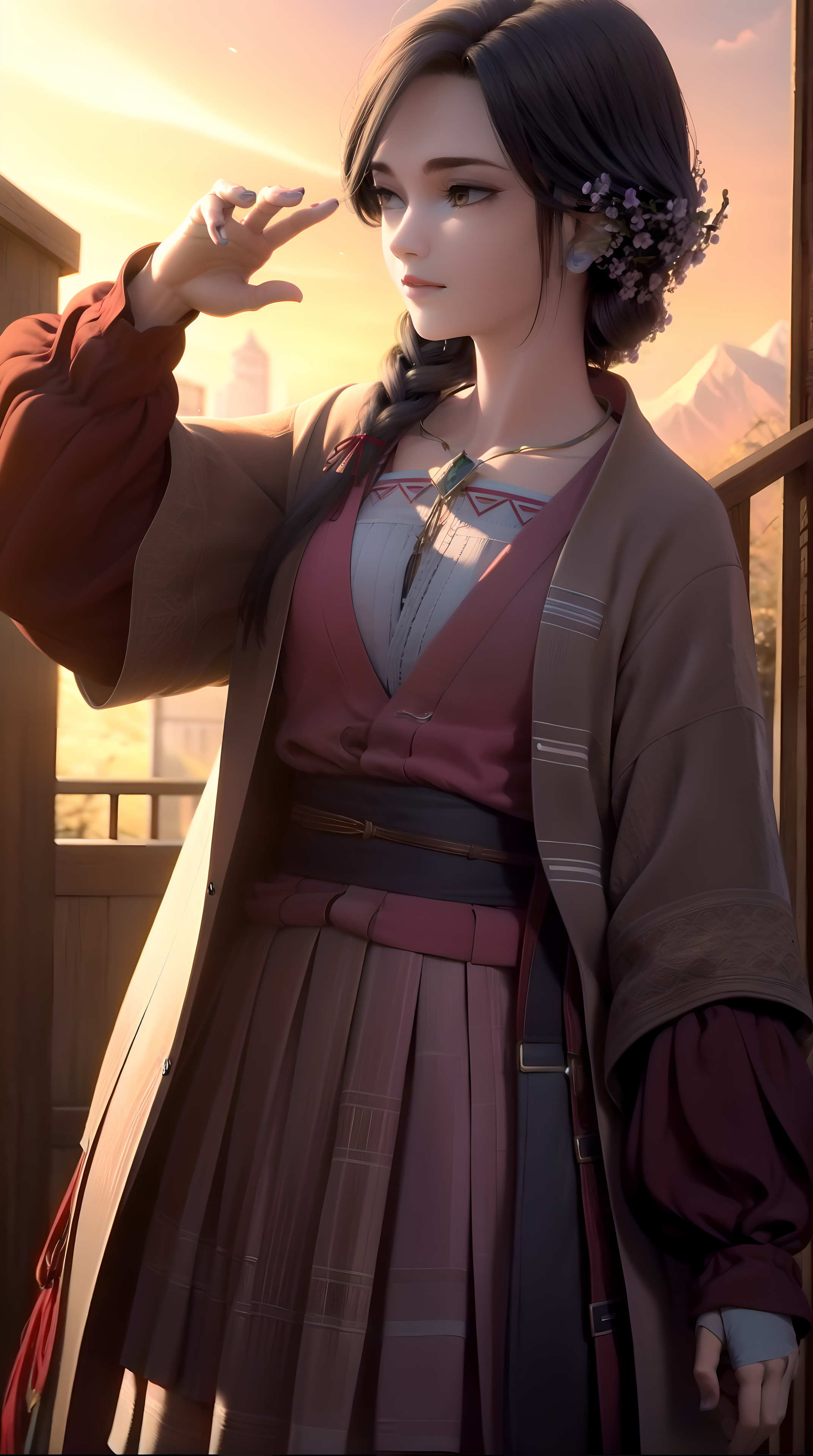 00114-3349367607.0-masterpiece,best quality,,1girl,black hair, chinese clothes, _lora_yingmo_0.8_,outdoor,cowboy shot, dynamic pose, dynamic angle.png